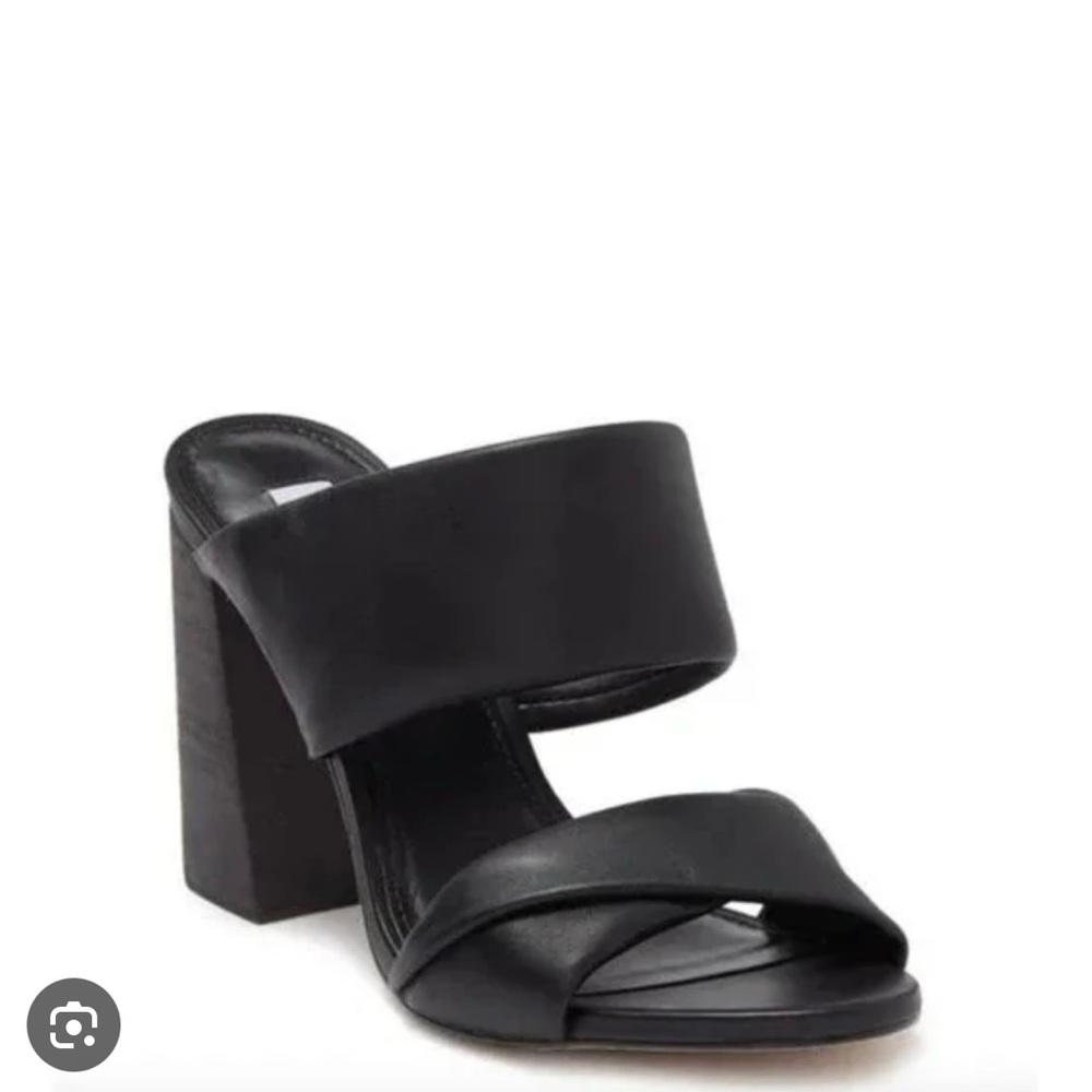 Women’s Back Steve Madden Teriann Square Heel Sandal Shoe Size 7
